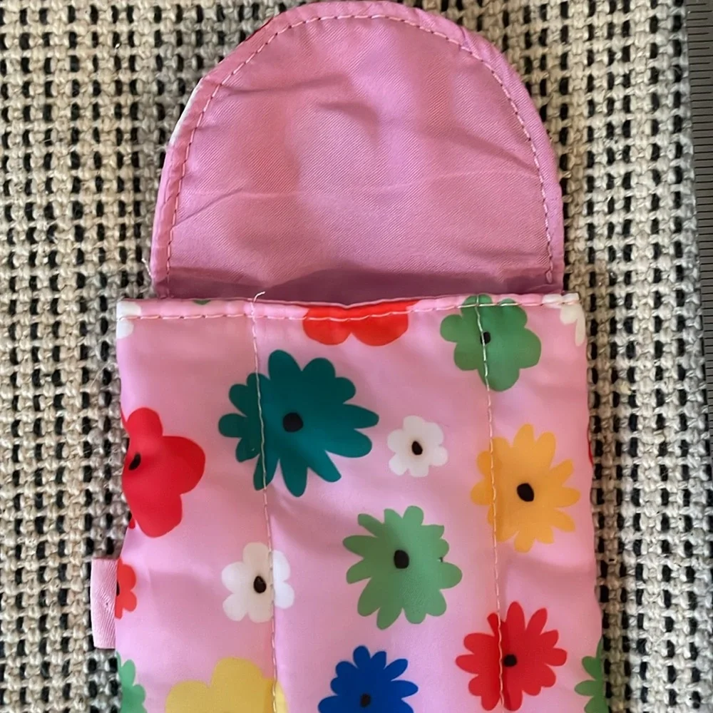 Puffy floral iPad and phone sleeve